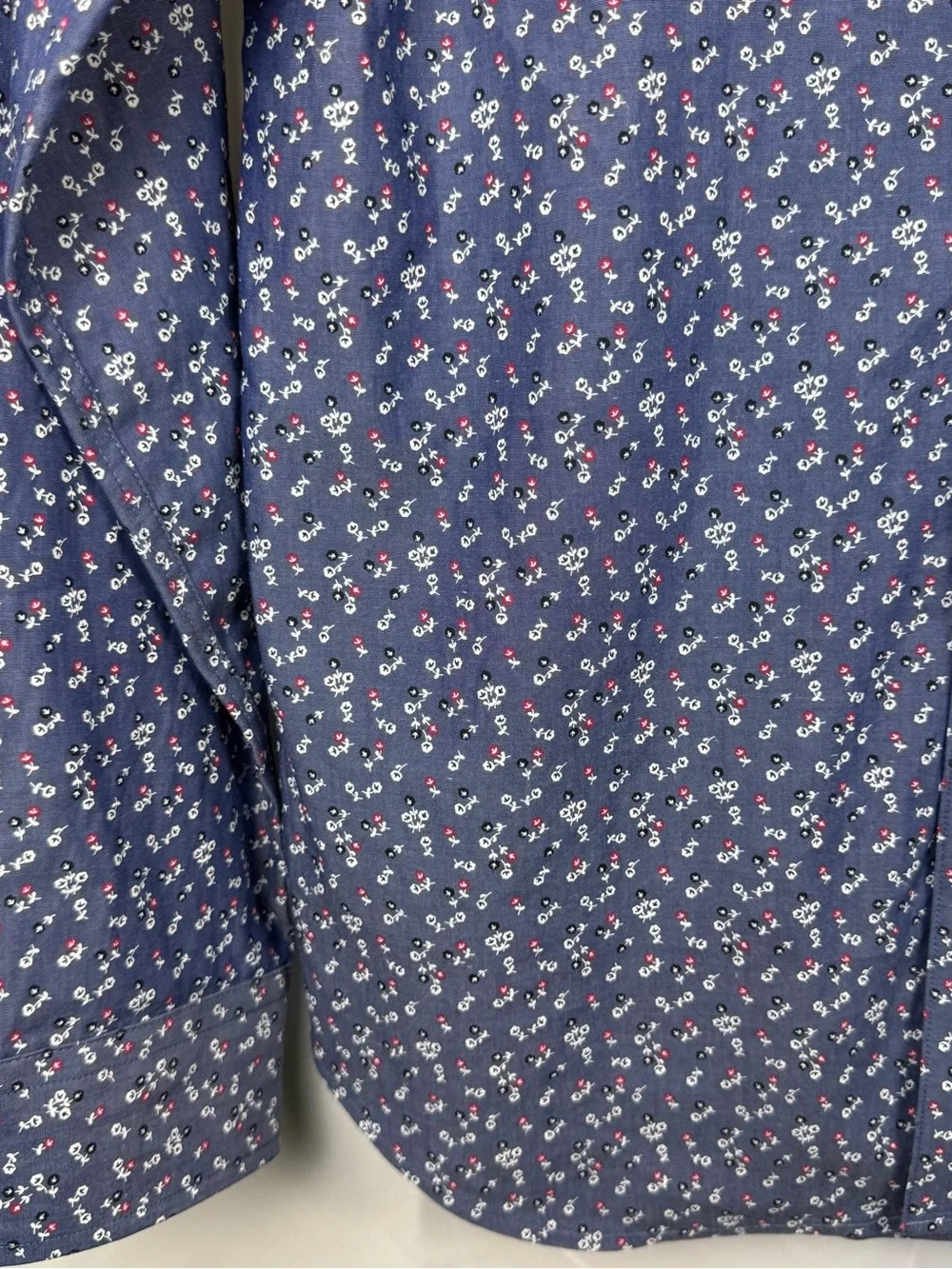 Banana Republic Non-Iron Slim Fit Floral Print Dress Shirt Medium 15-15.5